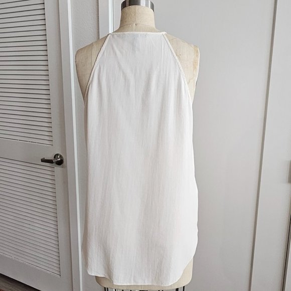 BCBGMAXAZRIA Ivory 100% Silk Blouse in size S - Picture 3 of 5